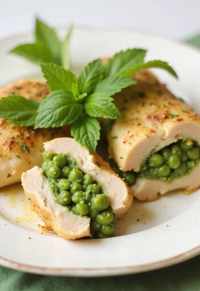 27 Healthy Stuffed Chicken Breast Recipes That Feel Fancy but Easy 20 27 Healthy Stuffed Chicken Breast Recipes That Feel Fancy but Easy - 19. Mint and Pea Pesto Stuffed Chicken