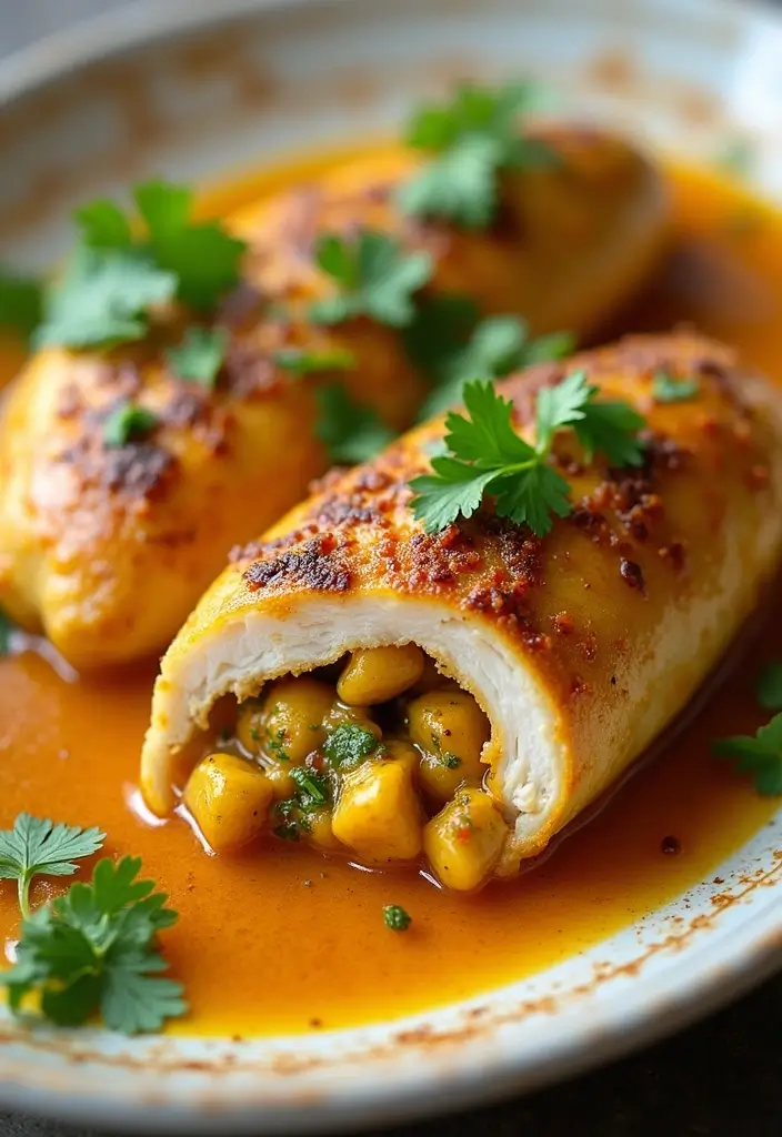 27 Healthy Stuffed Chicken Breast Recipes That Feel Fancy but Easy 22 27 Healthy Stuffed Chicken Breast Recipes That Feel Fancy but Easy - 21. Curry and Coconut Milk Stuffed Chicken