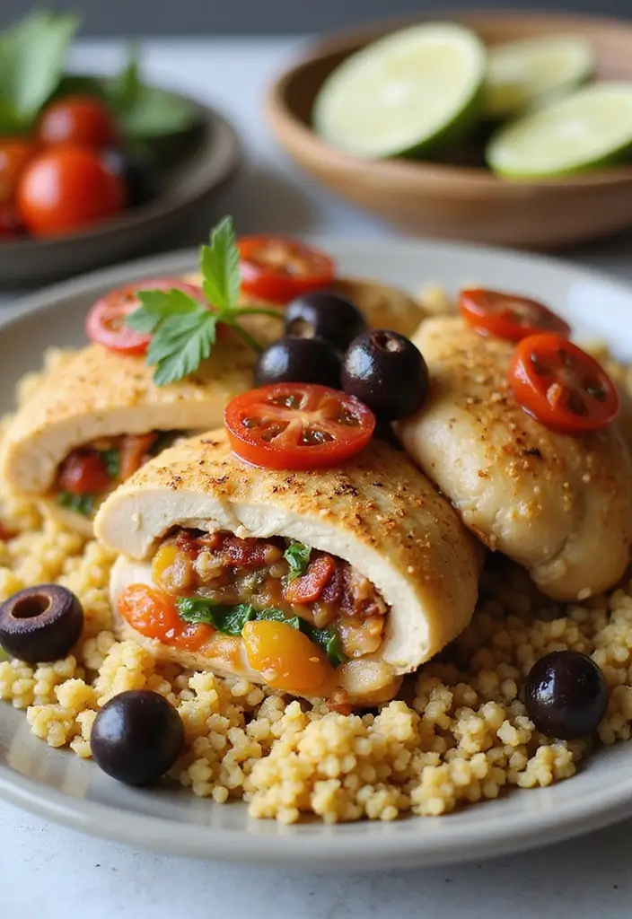 27 Healthy Stuffed Chicken Breast Recipes That Feel Fancy but Easy 24 27 Healthy Stuffed Chicken Breast Recipes That Feel Fancy but Easy - 23. Mediterranean Couscous Stuffed Chicken