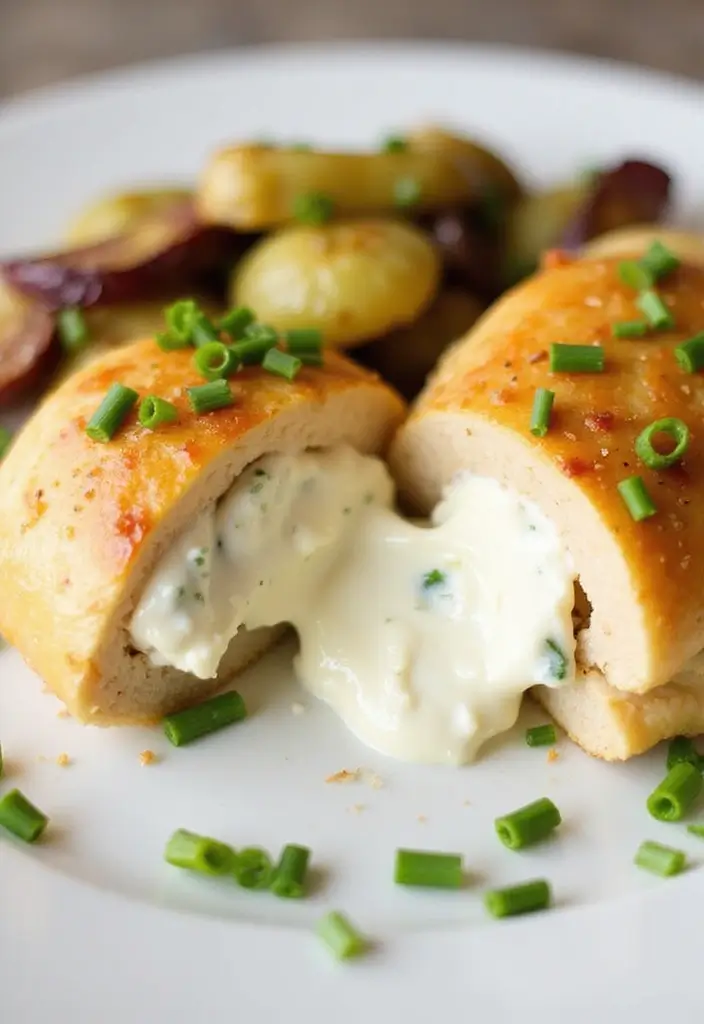 27 Healthy Stuffed Chicken Breast Recipes That Feel Fancy but Easy 6 27 Healthy Stuffed Chicken Breast Recipes That Feel Fancy but Easy - 5. Cream Cheese and Chive Stuffed Chicken