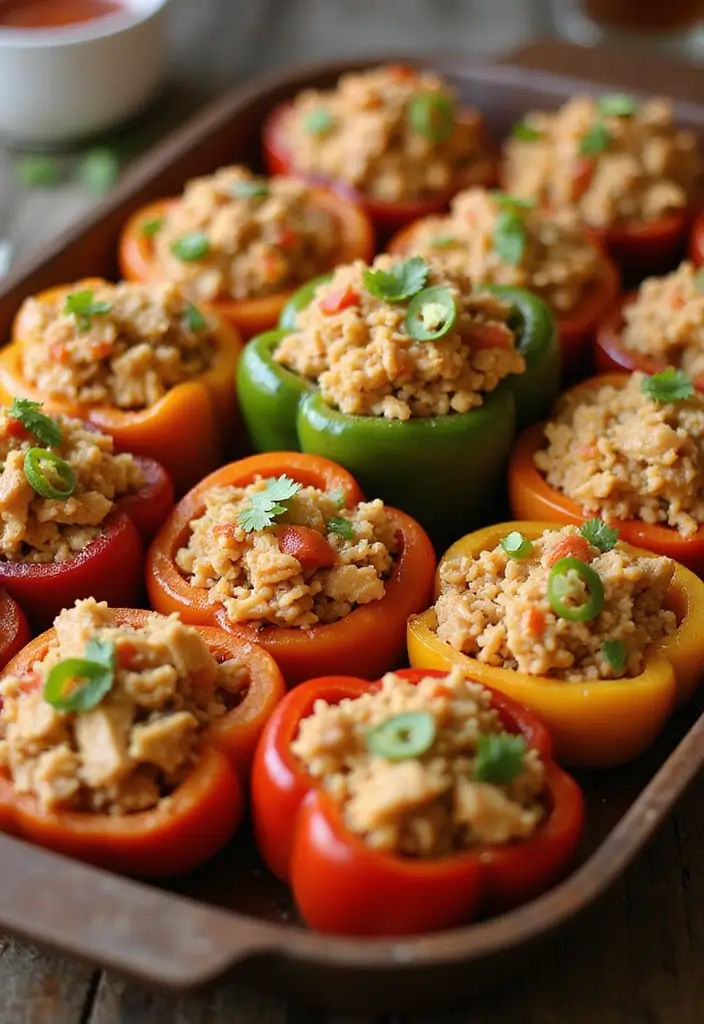 27 Rice-A-Roni Chicken and Rice Recipes That Are Nostalgic & Easy 28 27 Rice-A-Roni Chicken and Rice Recipes That Are Nostalgic & Easy - 27. Chicken and Rice Stuffed Peppers