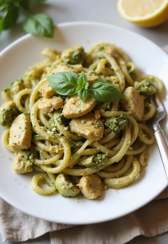 28 Chicken Pesto Pasta Recipes That Taste Bright & Herby 14 28 Chicken Pesto Pasta Recipes That Taste Bright & Herby - 13. Chicken Pesto Pasta with Artichokes