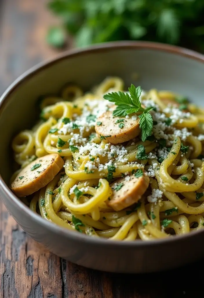28 Chicken Pesto Pasta Recipes That Taste Bright & Herby 17 28 Chicken Pesto Pasta Recipes That Taste Bright & Herby - 16. Chicken Pesto Pasta with Goat Cheese