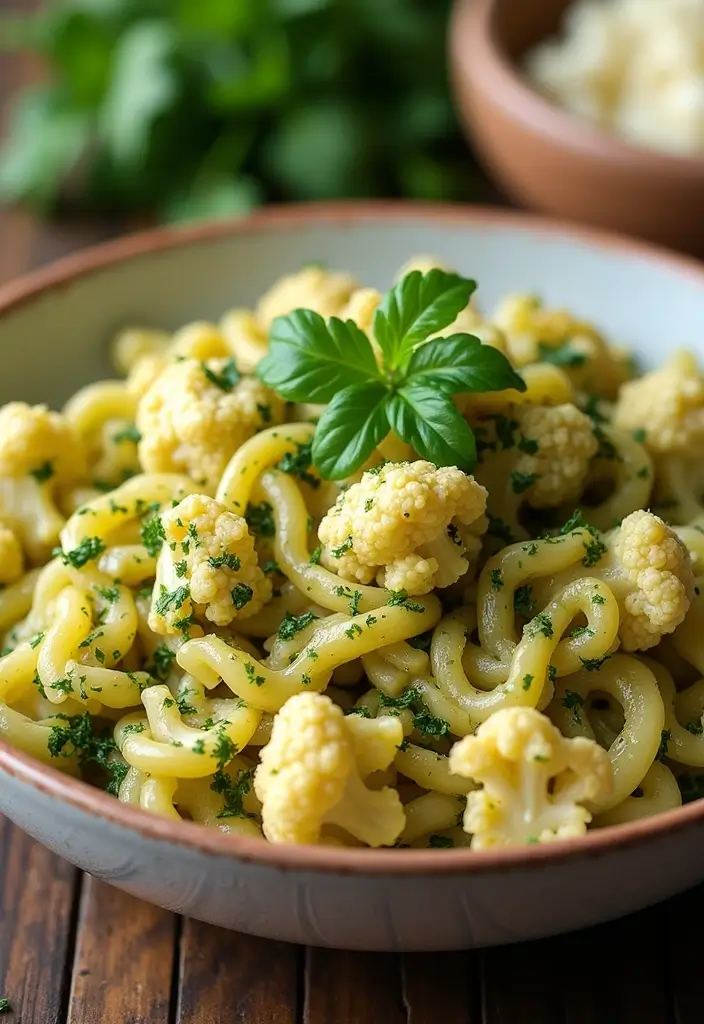 28 Chicken Pesto Pasta Recipes That Taste Bright & Herby 18 28 Chicken Pesto Pasta Recipes That Taste Bright & Herby - 17. Chicken Pesto Pasta with Cauliflower