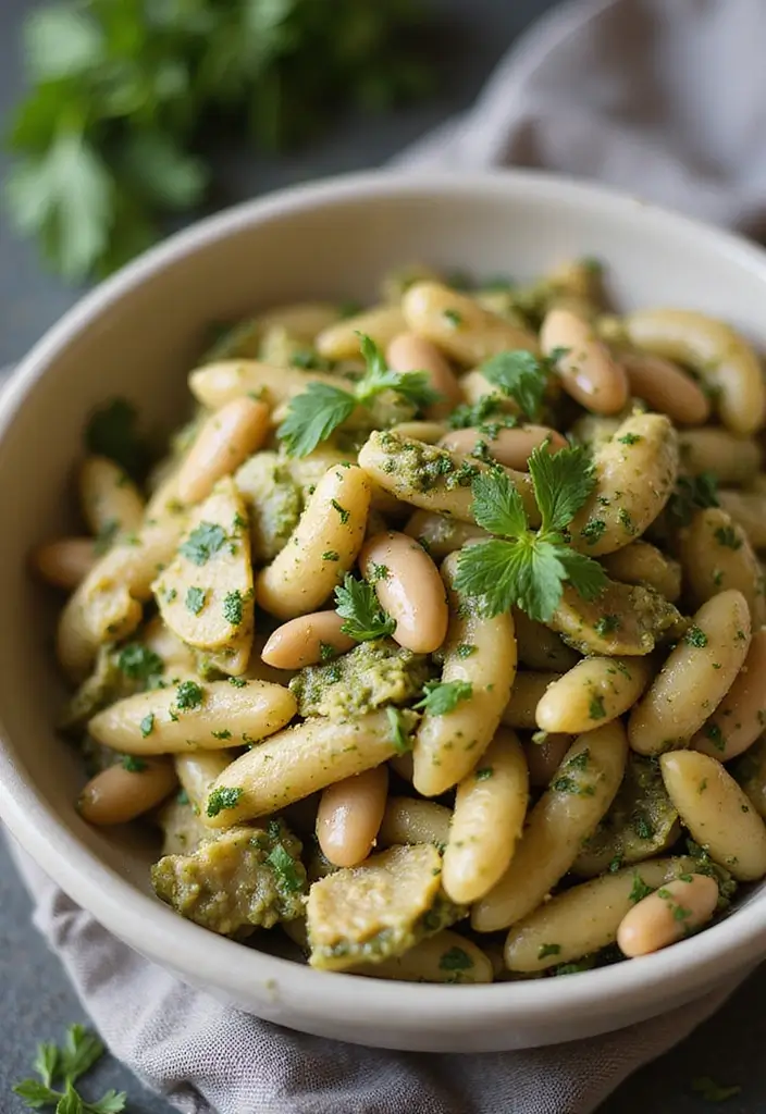 28 Chicken Pesto Pasta Recipes That Taste Bright & Herby 22 28 Chicken Pesto Pasta Recipes That Taste Bright & Herby - 21. Chicken Pesto Pasta with Cannellini Beans