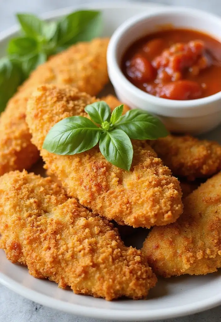 28 Corn Flake Chicken Tenders That Are Crunchy & Family-Friendly 12 28 Corn Flake Chicken Tenders That Are Crunchy & Family-Friendly - 11. Italian Seasoned Corn Flake Chicken Tenders