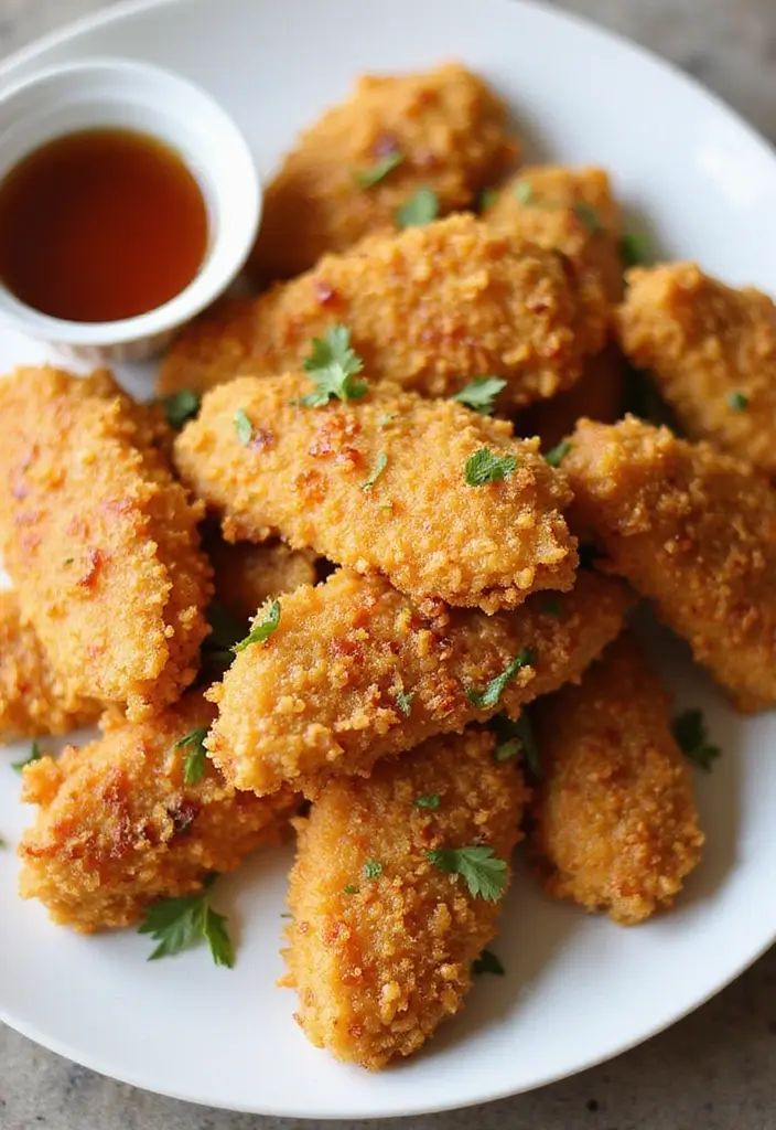 28 Corn Flake Chicken Tenders That Are Crunchy & Family-Friendly 16 28 Corn Flake Chicken Tenders That Are Crunchy & Family-Friendly - 15. Maple-Glazed Corn Flake Chicken Tenders