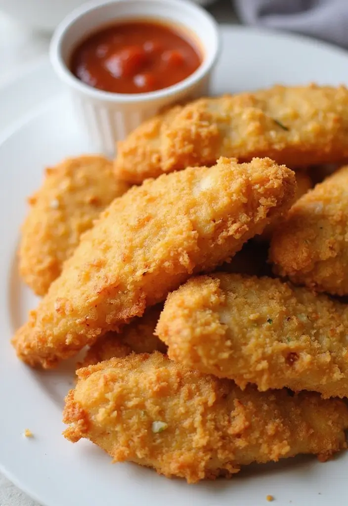 28 Corn Flake Chicken Tenders That Are Crunchy & Family-Friendly 3 28 Corn Flake Chicken Tenders That Are Crunchy & Family-Friendly - 2. Parmesan Corn Flake Chicken Tenders