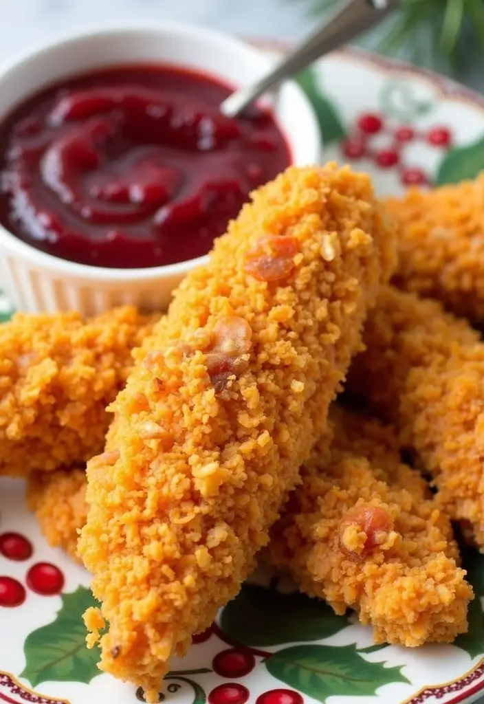 28 Corn Flake Chicken Tenders That Are Crunchy & Family-Friendly 21 28 Corn Flake Chicken Tenders That Are Crunchy & Family-Friendly - 20. Cranberry-Orange Corn Flake Chicken Tenders
