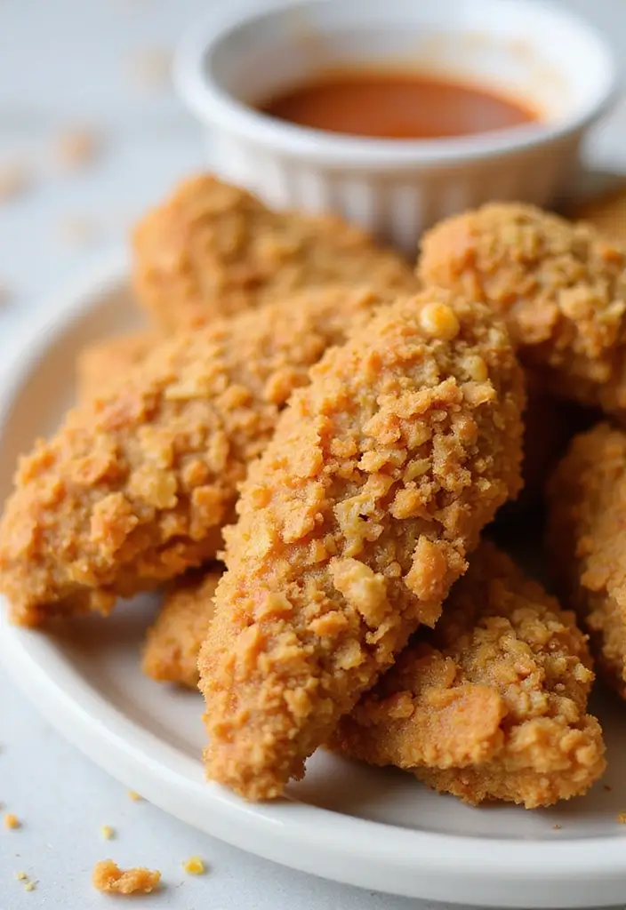 28 Corn Flake Chicken Tenders That Are Crunchy & Family-Friendly 22 28 Corn Flake Chicken Tenders That Are Crunchy & Family-Friendly - 21. Peanut Butter Corn Flake Chicken Tenders