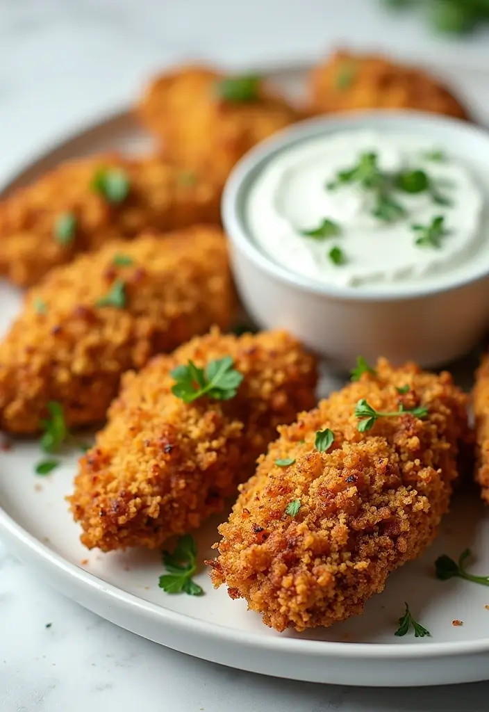 28 Corn Flake Chicken Tenders That Are Crunchy & Family-Friendly 23 28 Corn Flake Chicken Tenders That Are Crunchy & Family-Friendly - 22. Greek Yogurt-Crusted Corn Flake Chicken Tenders