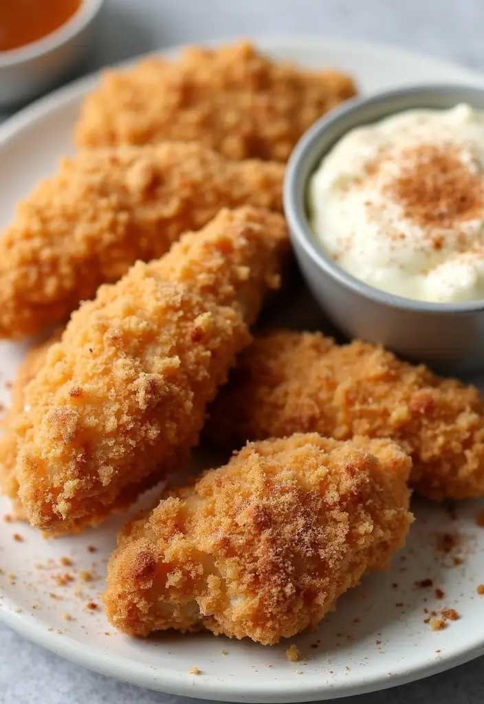 28 Corn Flake Chicken Tenders That Are Crunchy & Family-Friendly 24 28 Corn Flake Chicken Tenders That Are Crunchy & Family-Friendly - 23. Cinnamon Sugar Corn Flake Chicken Tenders