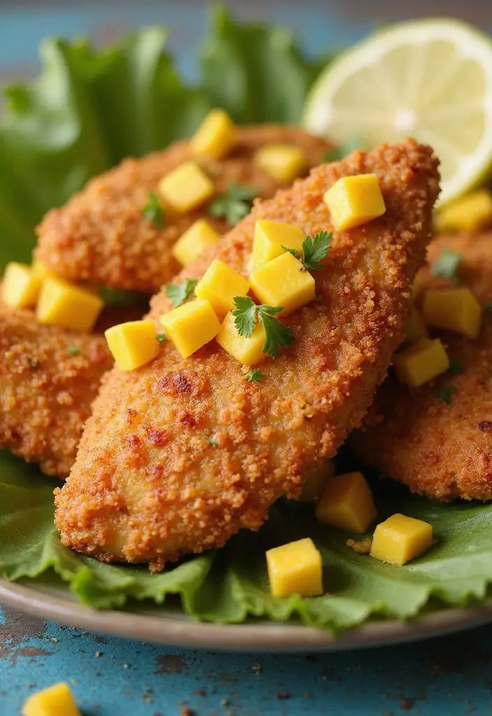 28 Corn Flake Chicken Tenders That Are Crunchy & Family-Friendly 28 28 Corn Flake Chicken Tenders That Are Crunchy & Family-Friendly - 27. Jerk-Spiced Corn Flake Chicken Tenders