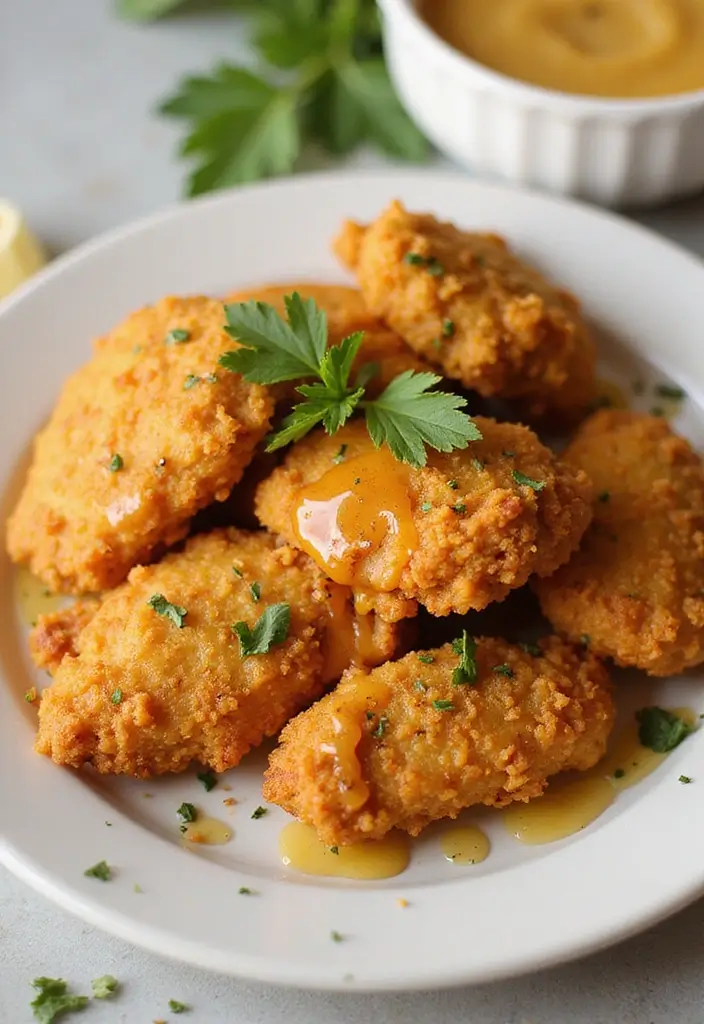 28 Corn Flake Chicken Tenders That Are Crunchy & Family-Friendly 29 28 Corn Flake Chicken Tenders That Are Crunchy & Family-Friendly - 28. Classic Honey Corn Flake Chicken Tenders