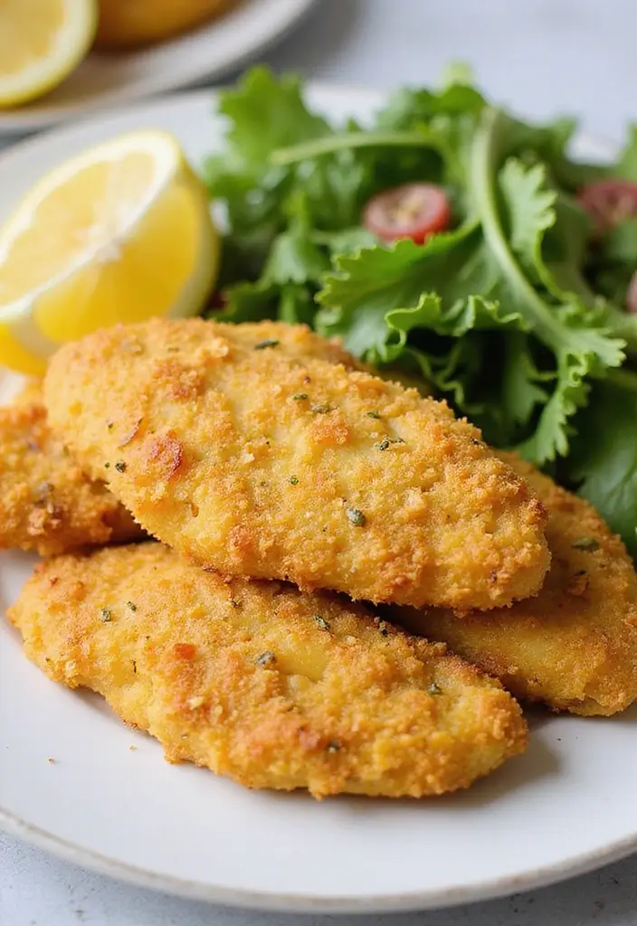 28 Corn Flake Chicken Tenders That Are Crunchy & Family-Friendly 9 28 Corn Flake Chicken Tenders That Are Crunchy & Family-Friendly - 8. Lemon Pepper Corn Flake Chicken Tenders