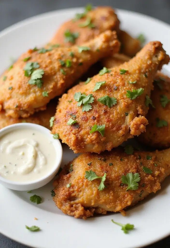 29 Chicken Fried Chicken Recipe Variations That Are Crispy Perfection 8 29 Chicken Fried Chicken Recipe Variations That Are Crispy Perfection - 7. Garlic Herb Fried Chicken