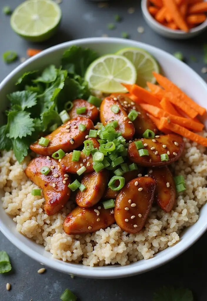 29 Chicken and Brown Rice Recipes for Clean Eating 2 29 Chicken and Brown Rice Recipes for Clean Eating - 1. Teriyaki Chicken and Brown Rice Bowls