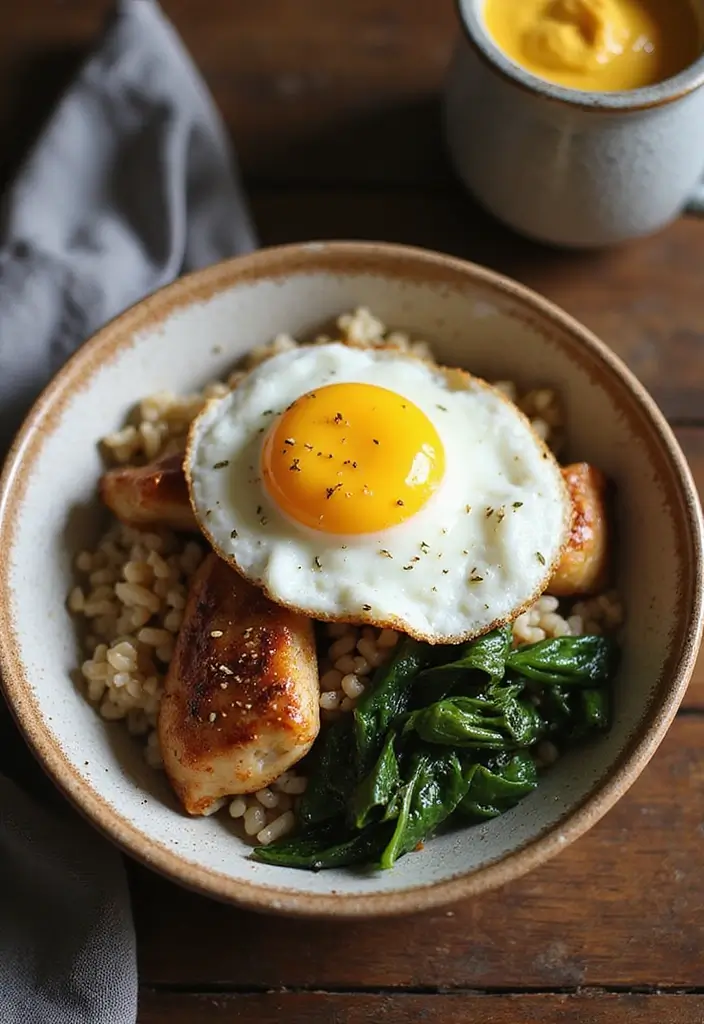 29 Chicken and Brown Rice Recipes for Clean Eating 15 29 Chicken and Brown Rice Recipes for Clean Eating - 14. Chicken and Brown Rice Breakfast Bowl