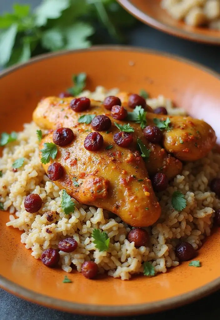 29 Chicken and Brown Rice Recipes for Clean Eating 16 29 Chicken and Brown Rice Recipes for Clean Eating - 15. Moroccan Chicken and Brown Rice