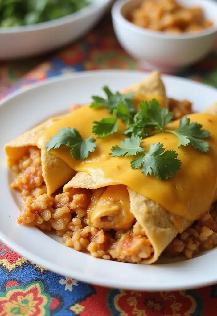 29 Chicken and Brown Rice Recipes for Clean Eating 20 29 Chicken and Brown Rice Recipes for Clean Eating - 19. Chicken and Brown Rice Enchiladas