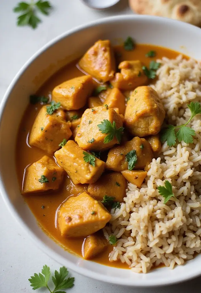 29 Chicken and Brown Rice Recipes for Clean Eating 22 29 Chicken and Brown Rice Recipes for Clean Eating - 21. Chicken and Brown Rice Curry
