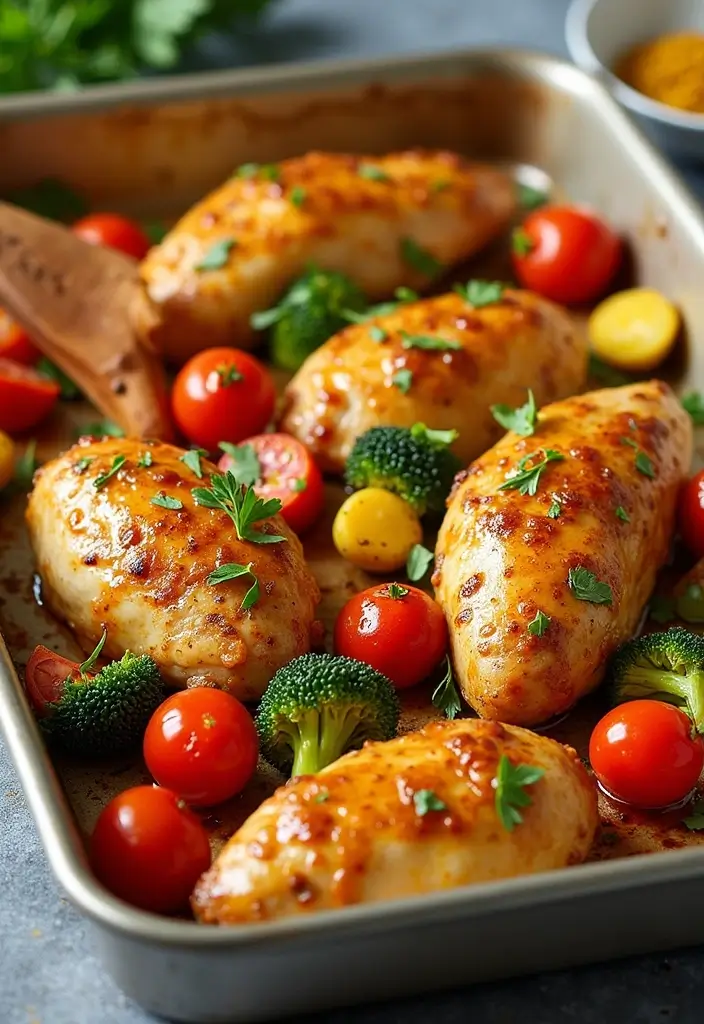 29 Honey Chicken Recipes: Easy and Flavor-Packed 4 29 Honey Chicken Recipes: Easy and Flavor-Packed - 3. One-Pan Honey Mustard Chicken and Veggies