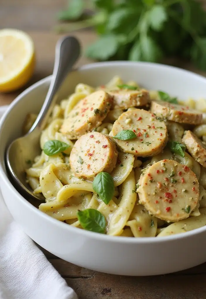 30 Creamy Pesto Chicken Pasta Recipes That Feel Fresh & Filling 14 30 Creamy Pesto Chicken Pasta Recipes That Feel Fresh & Filling - 13. Creamy Pesto Chicken Pasta with a Kick