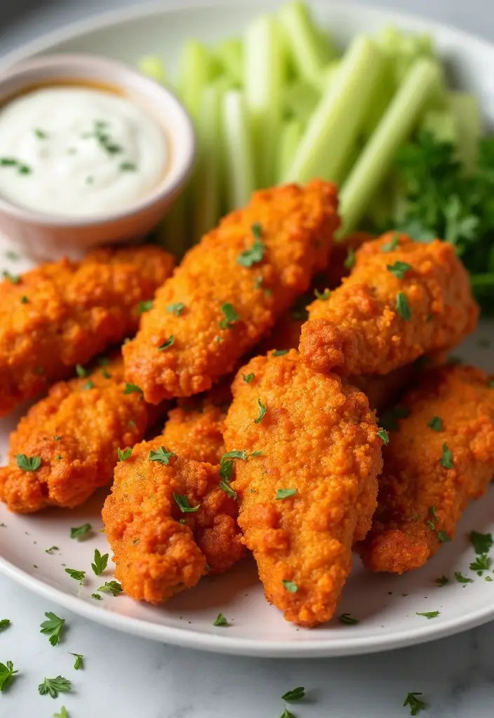 30 Fried Chicken Recipe Air Fryer Versions That Crunch Perfectly 7 30 Fried Chicken Recipe Air Fryer Versions That Crunch Perfectly - 6. Buffalo Air Fryer Chicken Tenders