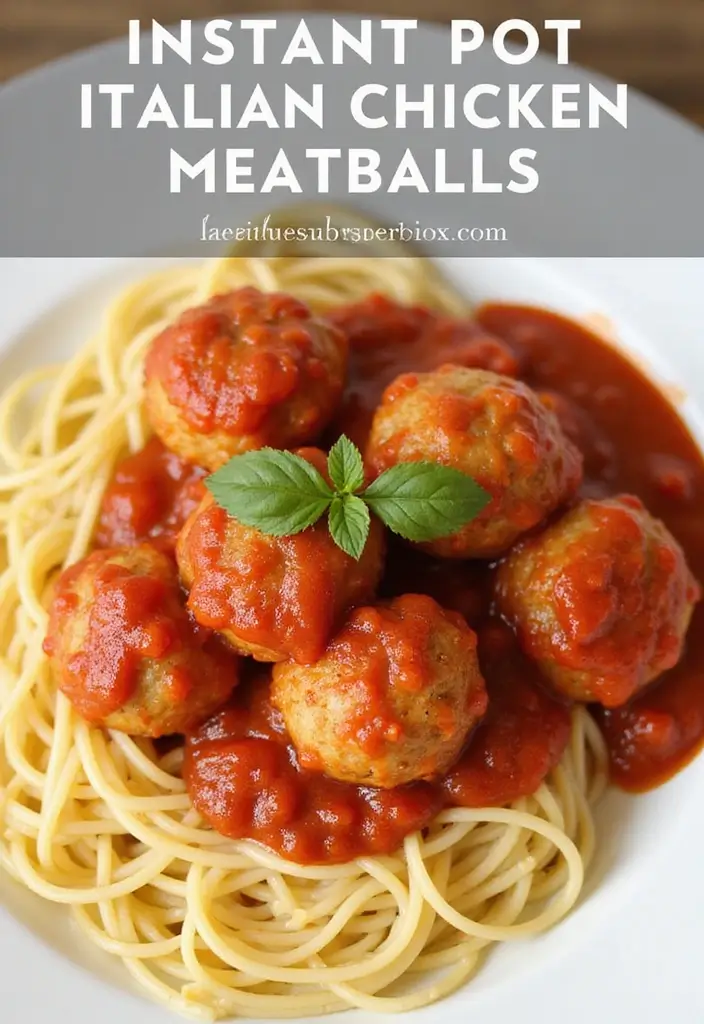 30 Instant Pot Italian Chicken Recipes That Are Savory & Simple 22 30 Instant Pot Italian Chicken Recipes That Are Savory & Simple - 21. Instant Pot Italian Chicken Meatballs