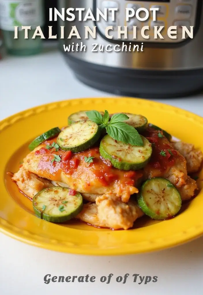 30 Instant Pot Italian Chicken Recipes That Are Savory & Simple 30 30 Instant Pot Italian Chicken Recipes That Are Savory & Simple - 29. Instant Pot Italian Chicken with Zucchini